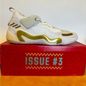 • Adidas • D.O.N. Issue #3 • White Gold Metallic •